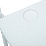 Viseći balkonski stol bijeli 60 x 64 x 83,5 cm plastični | shoptok.hr