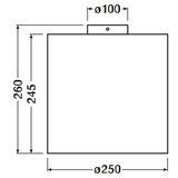 Ledvance plafonsko svetlo decor cardboard 1xE27/15W/230V prečnik 25 cm | Eponuda.com
