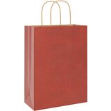  Papirnate vrećice 50 kom s ručkama crvene 26x12x35 cm | shoptok.hr