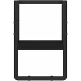  Zidna polica s prečkom crna 20x25x30 cm | Eponuda.com