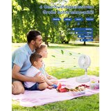 PRIMEVOLVE Teleskopski prenosni talni ventilator z daljinskim upravljanjem z 4 hitrostmi | Shoptok.si