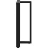  Noge za barsko mizo v obliki črke T, 2 kosa, črne, 60x35x(100-101) cm, jeklo, (22123663) | Shoptok.si