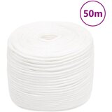 vidaXL Vrv za čoln popolnoma bela 10 mm 50 m polipropilen Cene
