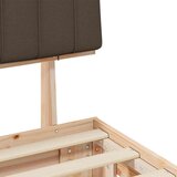  Posteljni okvir z oblazinjenim vzglavjem Taupe 135 x 190 cm, (5000101865) | Shoptok.si