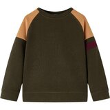 vidaXL Dječja topla majica tamna kaki i boja deve 92 | shoptok.hr