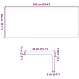  Okenske police 2 kosa svetlo rjava 100x40x2 cm trdna hrastovina | Shoptok.si