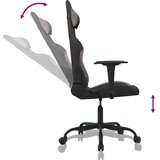  Gaming stol črno in taupe blago, (21377184) | Shoptok.si