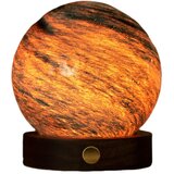 Gingko LED namizna svetilka v temni naravni barvi s steklenim senčilom (višina 9 cm) Stellar Ocean – | Shoptok.si