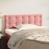 Maison Chic posteljno vzglavje - vzglavna omarica - nočna omarica roza 100x5x78/88 cm žamet, (21705868) | Shoptok.si