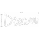  LED neonska zidna dekoracija DREAM LED/3W/3xAA USB plava | Eponuda.com