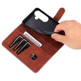 SUNSKY Eleganten ovitek etui iz umetnega usnja za Samsung S26, Rjav | Shoptok.si