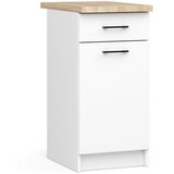 AKORD Oliwia Kuhinjska Spodnja Omarica, 1 Predal In Delovni Pult, Bela, (5000333195) | Shoptok.si