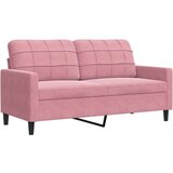  2-dijelni set sofa s jastucima ružičasti bar&amp;scaron;unasti Slike