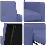  Krevet-sofa na razvlačenje Traper plava Tkanina | shoptok.hr