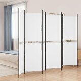 vidaXL Sobna pregrada s 6 panela bijela 300x200 cm od tkanine Cijene