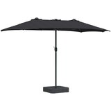  Vrtni suncobran Crna 385 x 209 x 244 cm Poliester | Eponuda.com