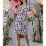 Gemre Black Pleated Floral Dress Ottavio | ePonuda.com