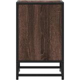 vidaXL Noćni ormarić smeđi hrast 40x31x50 cm Konstruirano drvo i metal | shoptok.hr
