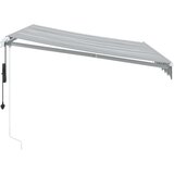  Avtomatsko zložljiva tenda antracit in bela 300x250 cm | Shoptok.si