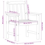  Vrtni jedilni stol 6 pcs Svetlo siva 65,5 x 55,5 x 88cm, (5000045044) | Shoptok.si