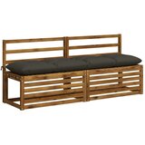  Jastučić za klupu VIANEN 100% poliester Antracit - Antracit 170 x 40 x 12 cm | shoptok.hr