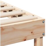 Krevetna konstrukcija Smeđa 100 x 220 cm Čvrsto borovo drvo | shoptok.hr