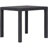 The Living Store Vrtni stol smeđi 79 x 79 x 72 cm plastika s izgledom ratana | shoptok.hr