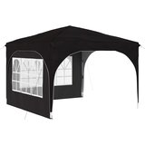  Rastezljivi šator za zabave 290 x 290 x 245 cm Crna | shoptok.hr