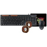 MeeTion C105 set 4U1: žična tastatura, miš, podloga, zvučnici | ePonuda.com