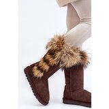 Boto Women's Snow Boots With Fur Leather Suede Brown Balvin | ePonuda.com
