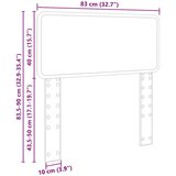  Uzglavlje s uzglavljem Sonoma hrast 80 cm Konstruirano drvo | shoptok.hr