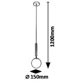Rabalux 5352 - Luster na sajli DIVINA 1xE14/9W/230V | Eponuda.com