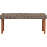  Klupa 110 cm od prirodnog ratana kubu i masivnog drva mahagonija | Eponuda.com