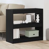 vidaXL Črna hrastova knjižna omara - 80x30x72 cm, (22016117) | Shoptok.si