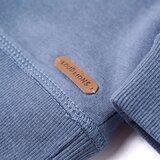 vidaXL Otroški pulover s kapuco moder melanž 116 | Shoptok.si