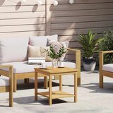  Bocni stol Prirodna nafta 45 x 45 x 45 cm Čvrsto drvo akacije | shoptok.hr