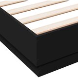  Okvir kreveta s LED svjetlima crni 150 x 200 cm | shoptok.hr