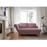 Miuform Prašno rožnat ležalnik iz rebrastega žameta (levi kot) Chic Charlotte – | Shoptok.si