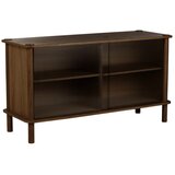 UMAGE Smeđa vitrina od punog hrasta s kliznim vratima 135x73,5x48 cm Italic – | shoptok.hr