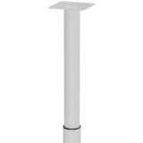 WALTECO Teleskopska noga za namještaj (Š x D: 3 x 3 cm, Promjer: 3 cm, Podešavanje po visini: 30 cm - 50 cm, Nosivost: 30 kg, Čelik, Bijela) Cijene