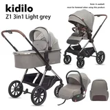 KOLICA ZA BEBE KIDILO Z1 3U1 LIGHT GREY