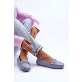 Boto marka niezdefiniowana Women's Classic Suede Loafers Blue Corinell | Shoptok.si