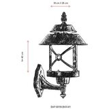 Opviq Vanjska zidna lampa BAP-68199-BKR-M1, 40 cm, IP65, E27, 40W, Smeđa | Eponuda.ba