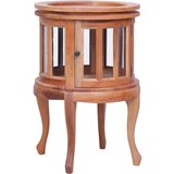 vidaXL Omarica z vitrino naravna 50x50x76 cm trden mahagonij Cene