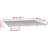  Posteljni okvir črn 200x200 cm trdna borovina, (20724203) | Shoptok.si