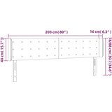  LED uzglavlje plavo 203x16x78/88 cm od tkanine | shoptok.hr