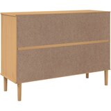  Komoda SENJA smeđa izgled ratana 112x40x80 cm masivna borovina | shoptok.hr