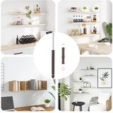  Podupirači za plutajuće police 12 pcs Bež Ø14 x 210 mm Čelik | shoptok.hr