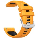 INF Silikonski dvobarvni pašček za uro, združljiv z Garmin Forerunner 55 Black+Orange, (5000382665) Cene