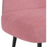  Oblikovana klupa s naslonjačem Ružičasta 110 x 60 x 76 cm | shoptok.hr